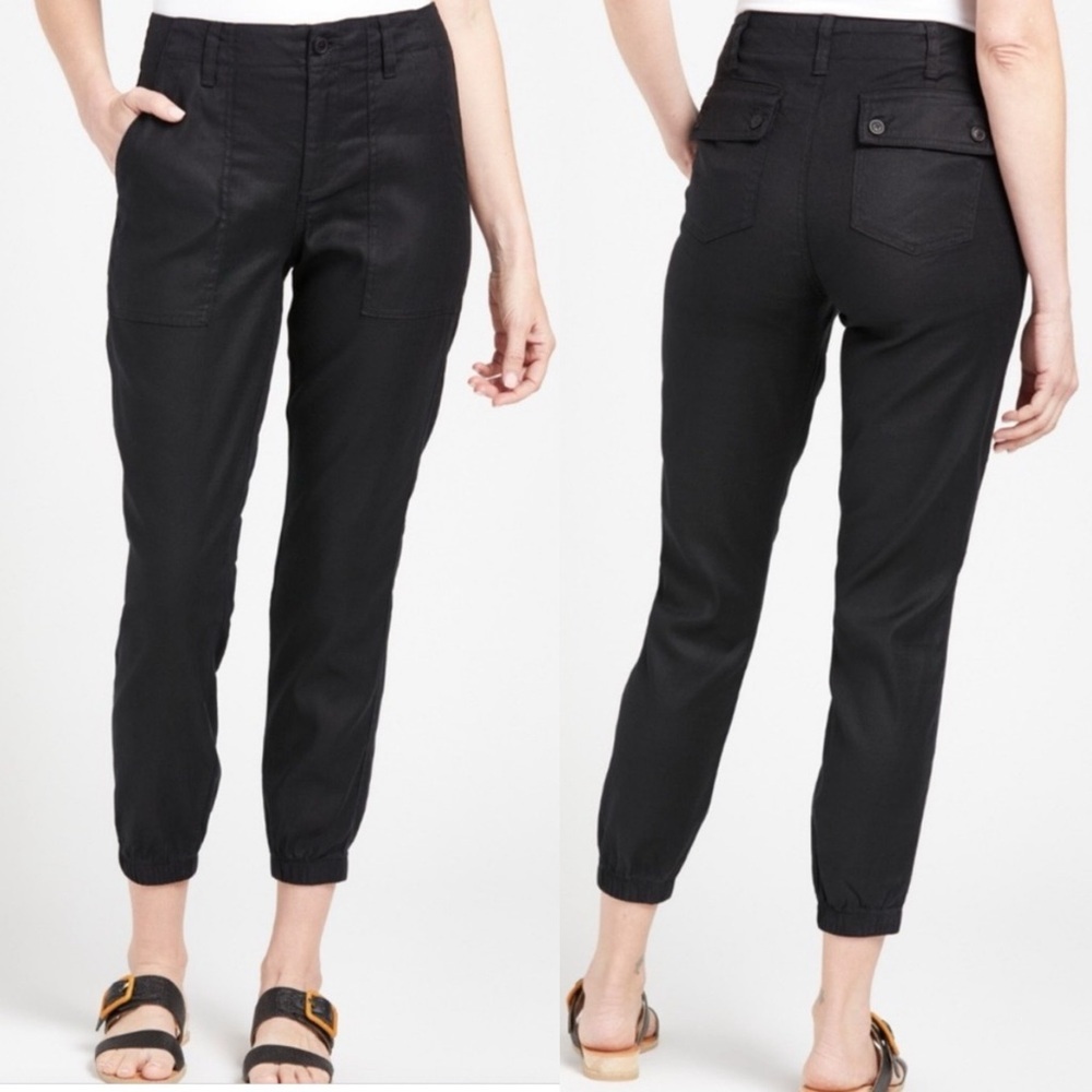 Level 99 Utility Black linen blend Jogger Pant size‎ XS